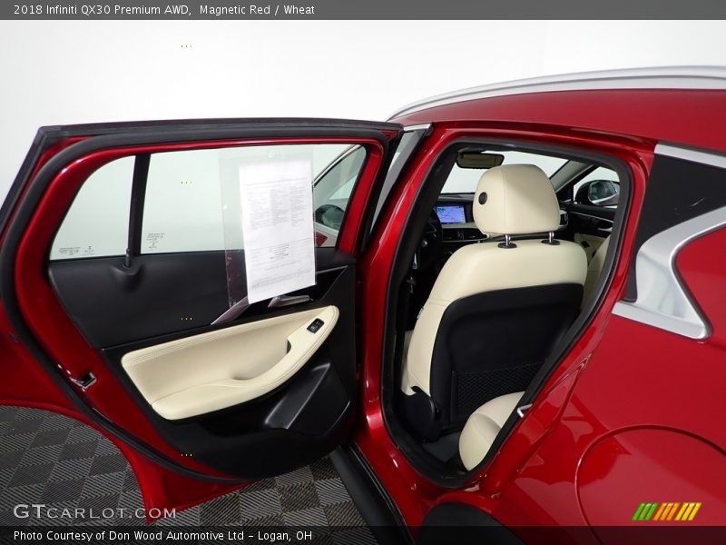Magnetic Red / Wheat 2018 Infiniti QX30 Premium AWD