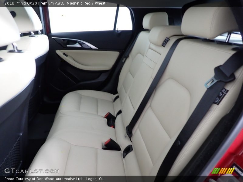 Magnetic Red / Wheat 2018 Infiniti QX30 Premium AWD