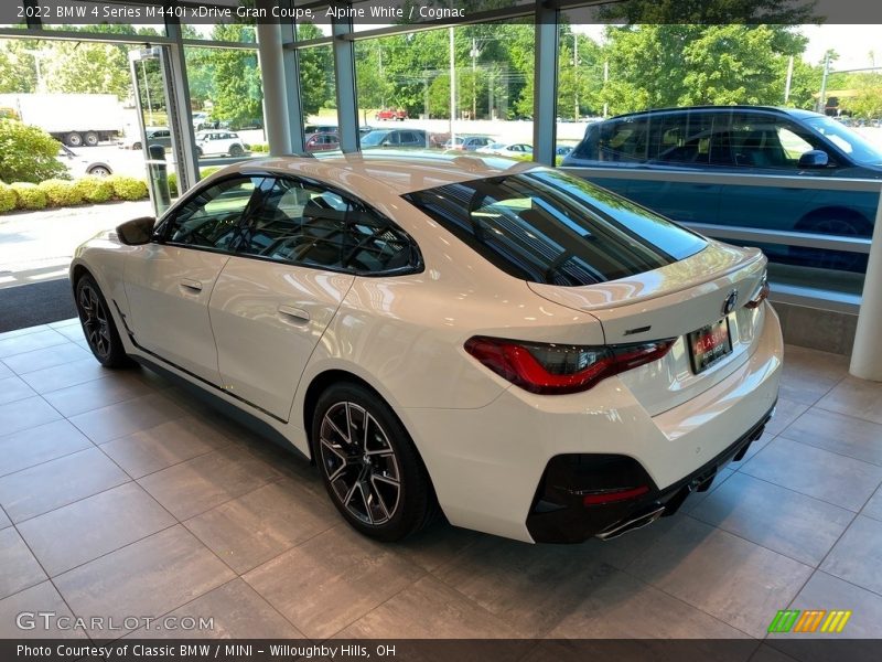 Alpine White / Cognac 2022 BMW 4 Series M440i xDrive Gran Coupe