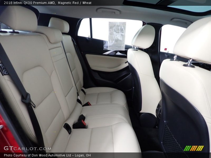 Magnetic Red / Wheat 2018 Infiniti QX30 Premium AWD