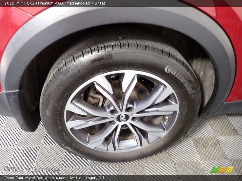 Magnetic Red / Wheat 2018 Infiniti QX30 Premium AWD