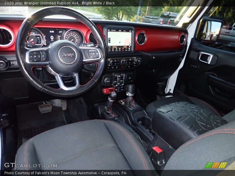 Bright White / Black 2020 Jeep Wrangler Unlimited Rubicon 4x4