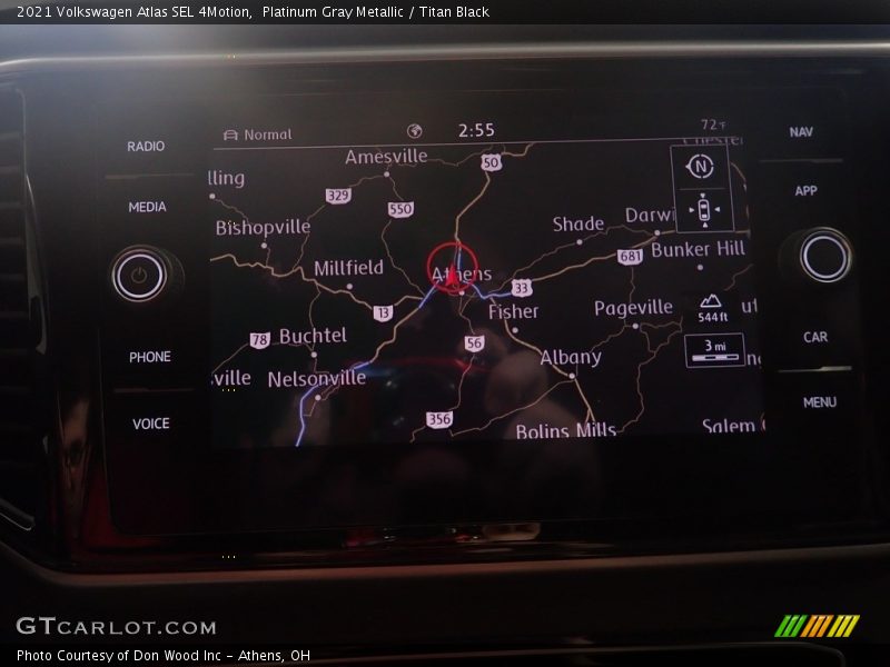 Platinum Gray Metallic / Titan Black 2021 Volkswagen Atlas SEL 4Motion