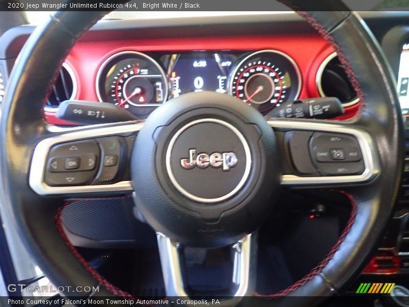 Bright White / Black 2020 Jeep Wrangler Unlimited Rubicon 4x4