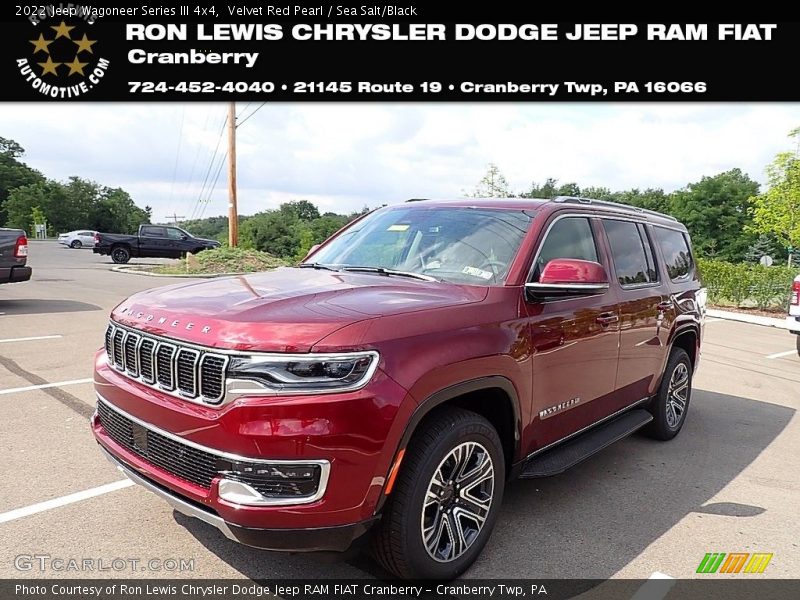 Velvet Red Pearl / Sea Salt/Black 2022 Jeep Wagoneer Series III 4x4