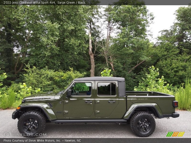 Sarge Green / Black 2022 Jeep Gladiator Willys Sport 4x4