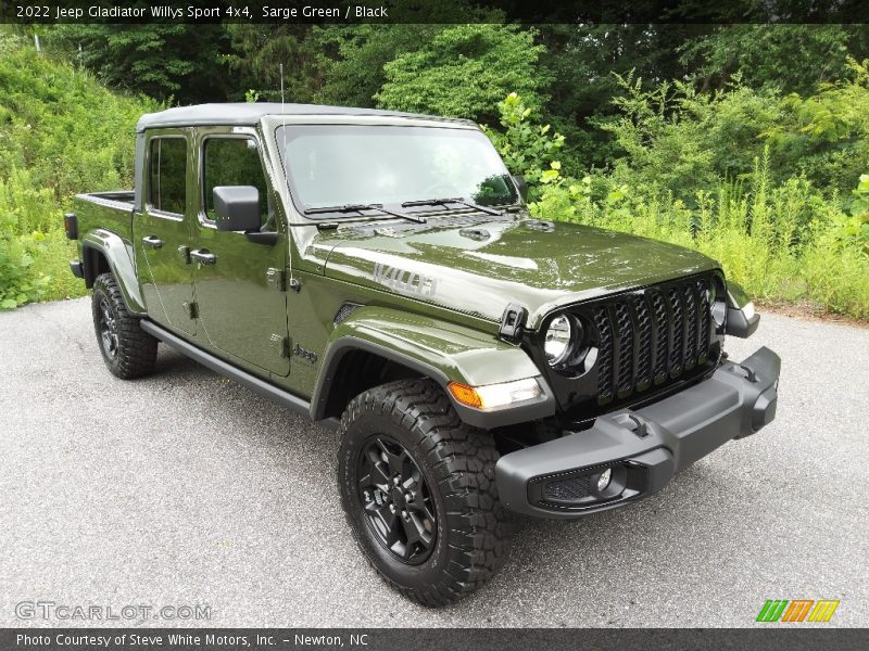 Sarge Green / Black 2022 Jeep Gladiator Willys Sport 4x4