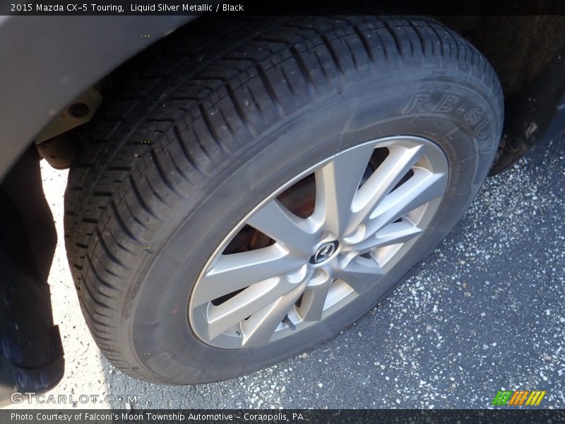Liquid Silver Metallic / Black 2015 Mazda CX-5 Touring