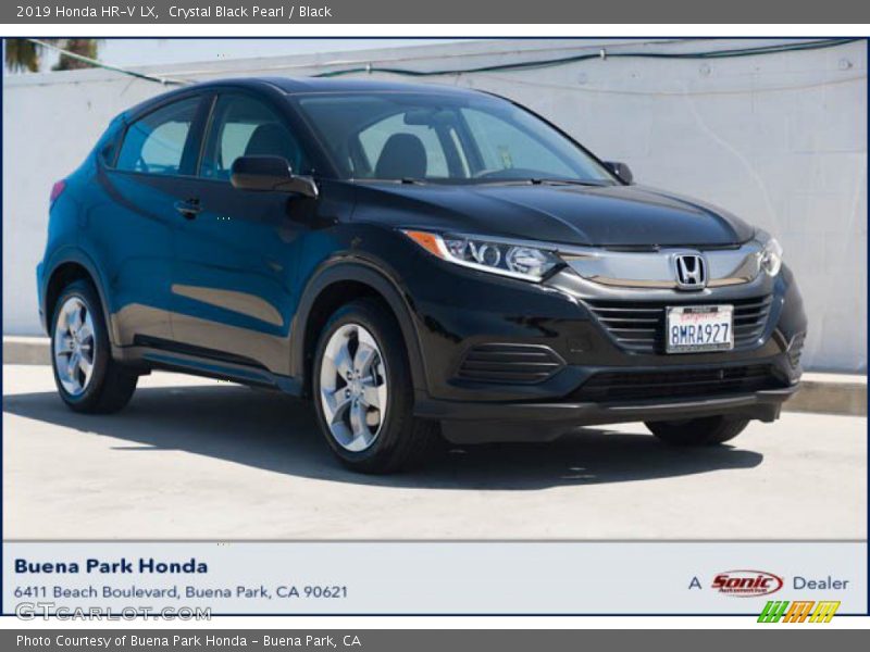 Crystal Black Pearl / Black 2019 Honda HR-V LX