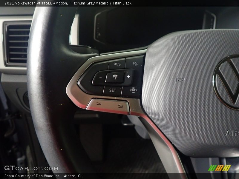 Platinum Gray Metallic / Titan Black 2021 Volkswagen Atlas SEL 4Motion