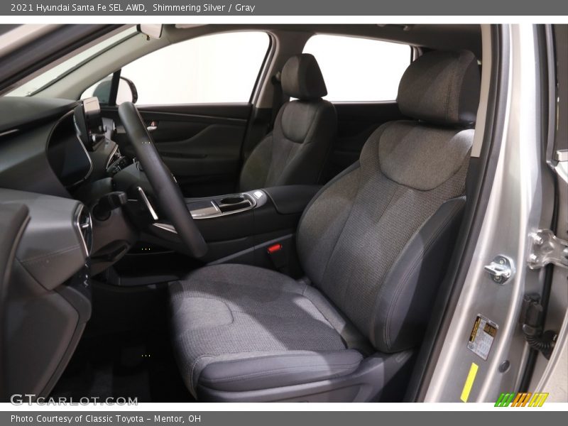 Shimmering Silver / Gray 2021 Hyundai Santa Fe SEL AWD