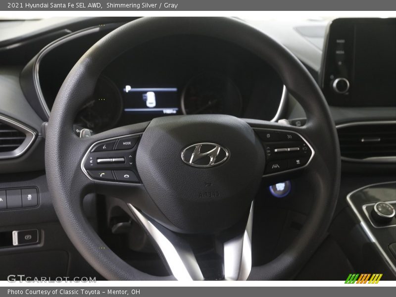 Shimmering Silver / Gray 2021 Hyundai Santa Fe SEL AWD