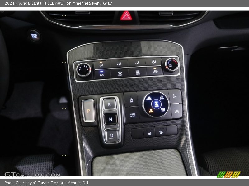 Shimmering Silver / Gray 2021 Hyundai Santa Fe SEL AWD
