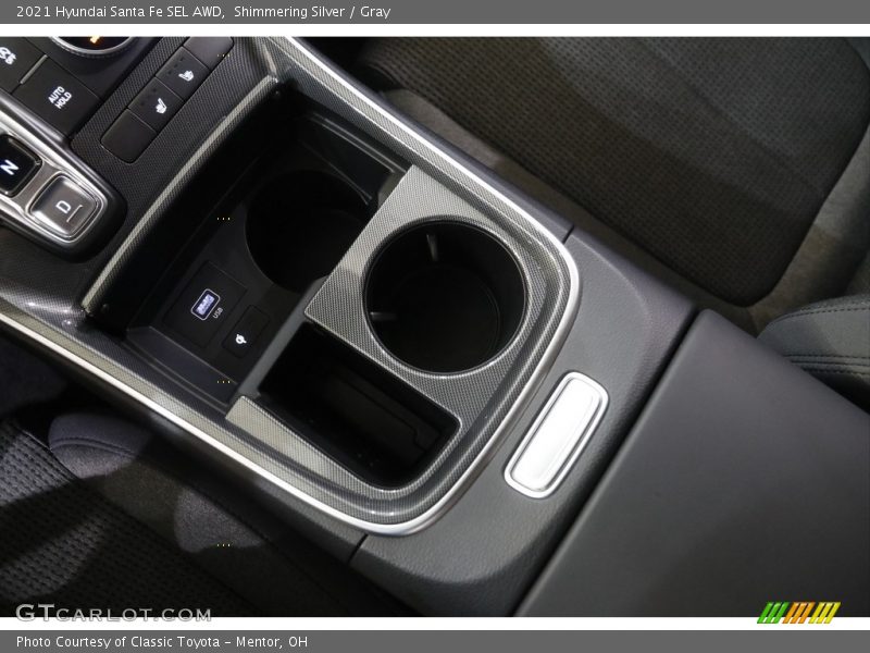 Shimmering Silver / Gray 2021 Hyundai Santa Fe SEL AWD