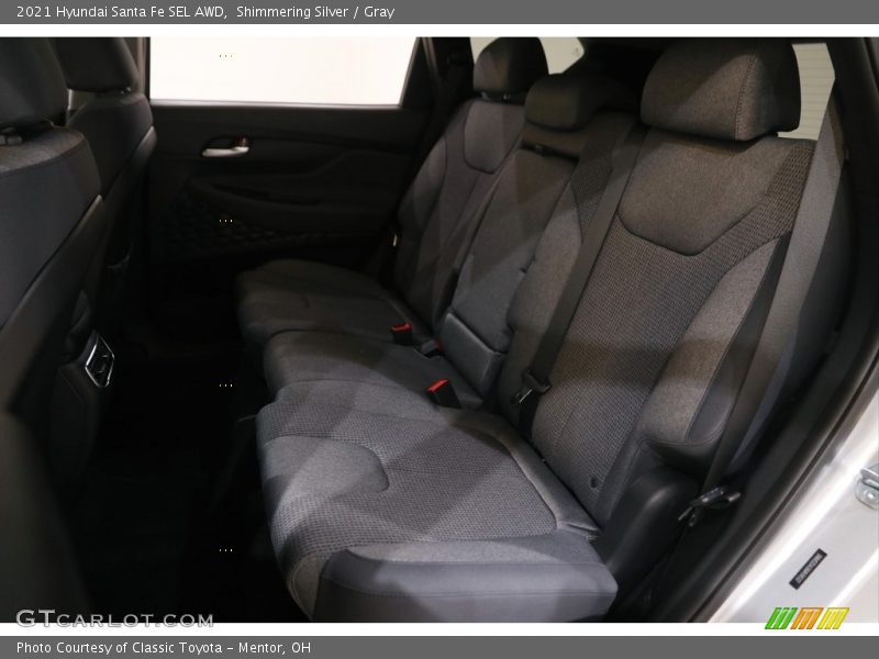 Shimmering Silver / Gray 2021 Hyundai Santa Fe SEL AWD