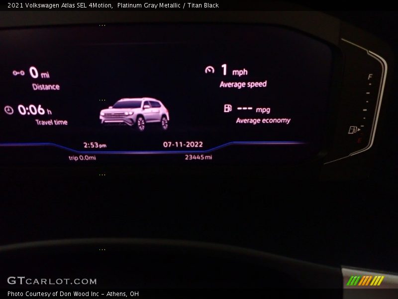Platinum Gray Metallic / Titan Black 2021 Volkswagen Atlas SEL 4Motion