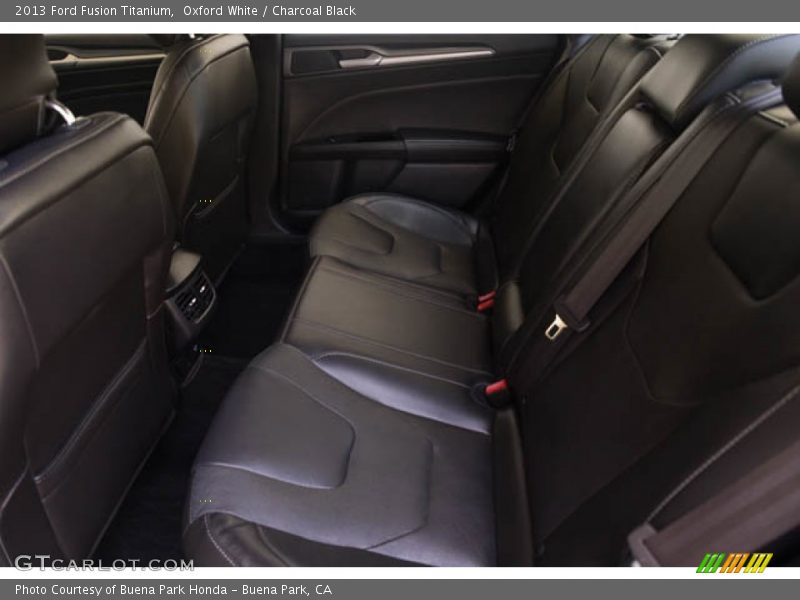 Oxford White / Charcoal Black 2013 Ford Fusion Titanium