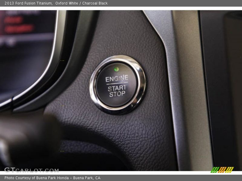 Oxford White / Charcoal Black 2013 Ford Fusion Titanium