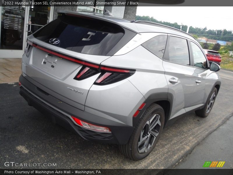 Shimmering Silver / Black 2022 Hyundai Tucson SEL Convienience Hybrid AWD