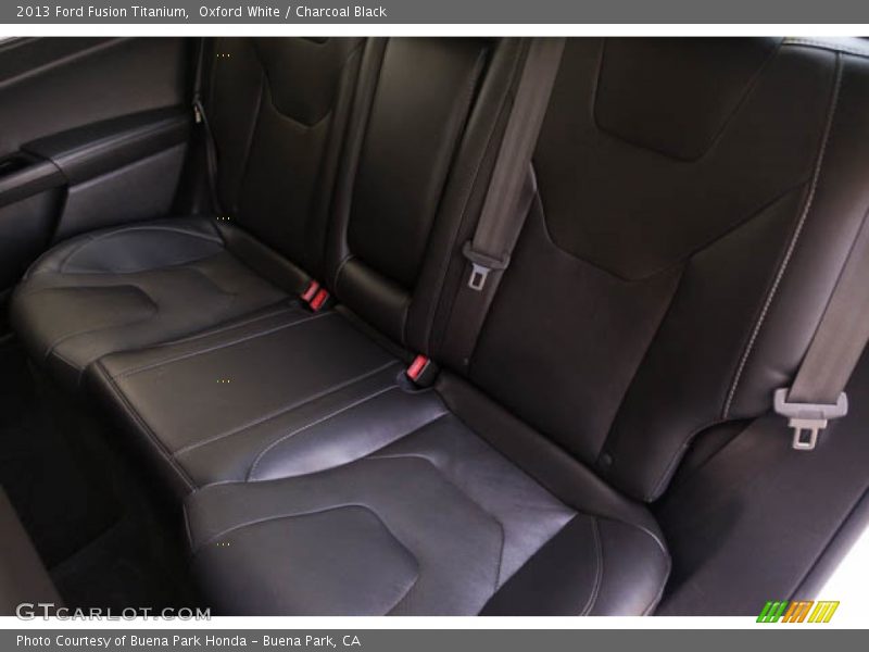 Oxford White / Charcoal Black 2013 Ford Fusion Titanium