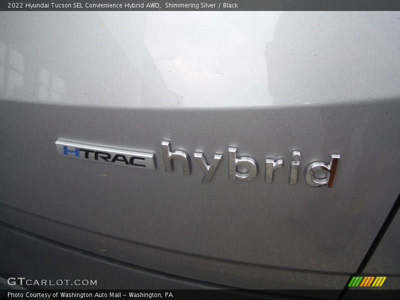 Shimmering Silver / Black 2022 Hyundai Tucson SEL Convienience Hybrid AWD