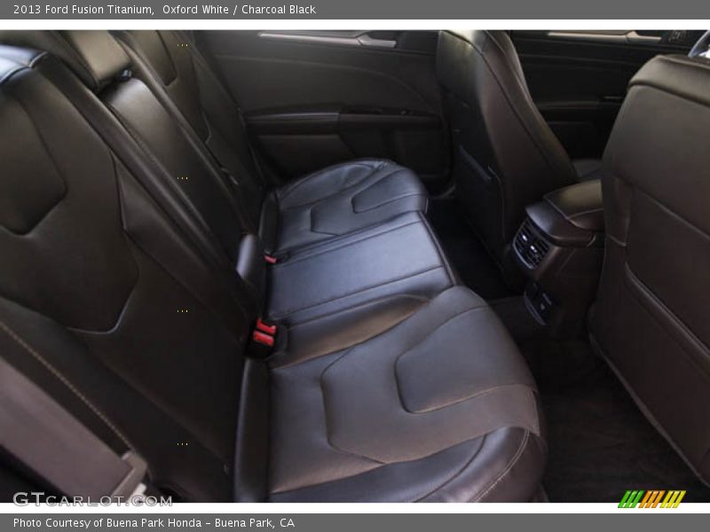 Oxford White / Charcoal Black 2013 Ford Fusion Titanium