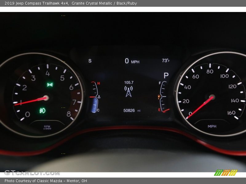 Granite Crystal Metallic / Black/Ruby 2019 Jeep Compass Trailhawk 4x4