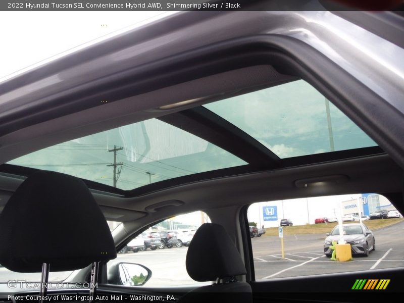 Shimmering Silver / Black 2022 Hyundai Tucson SEL Convienience Hybrid AWD