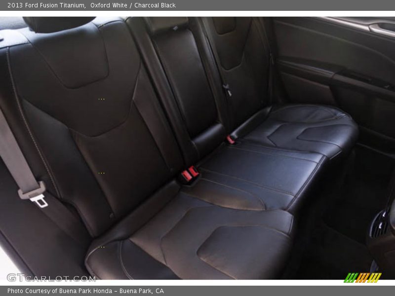 Oxford White / Charcoal Black 2013 Ford Fusion Titanium