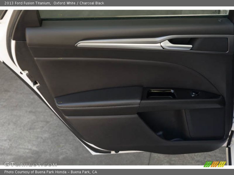 Oxford White / Charcoal Black 2013 Ford Fusion Titanium