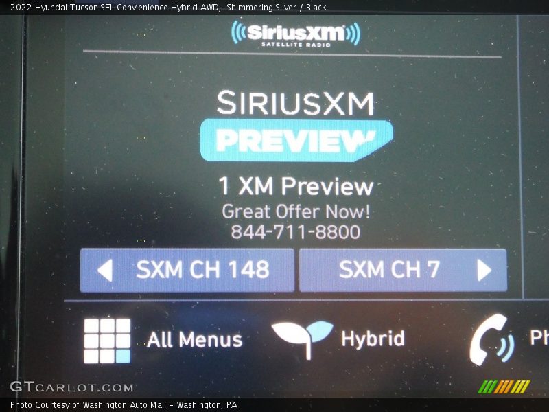 Shimmering Silver / Black 2022 Hyundai Tucson SEL Convienience Hybrid AWD