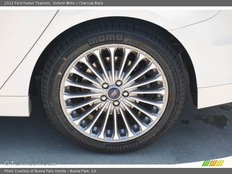 Oxford White / Charcoal Black 2013 Ford Fusion Titanium