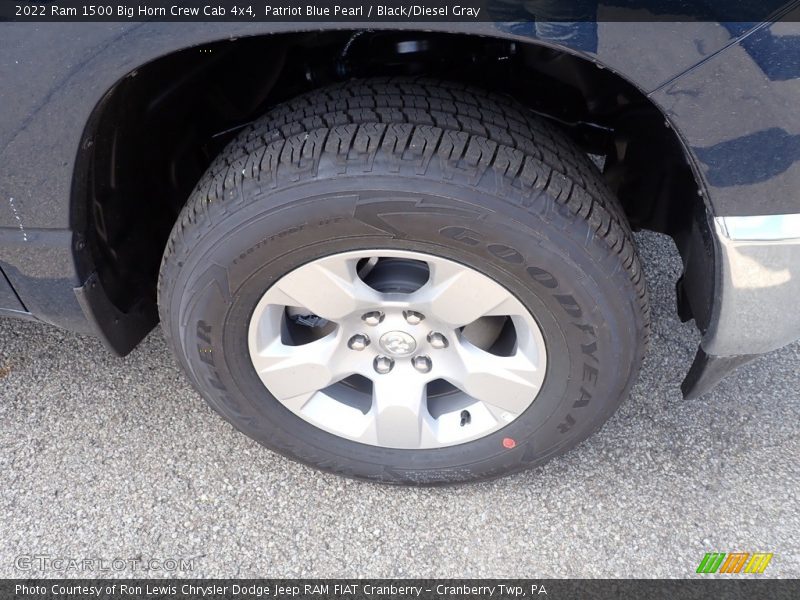 Patriot Blue Pearl / Black/Diesel Gray 2022 Ram 1500 Big Horn Crew Cab 4x4
