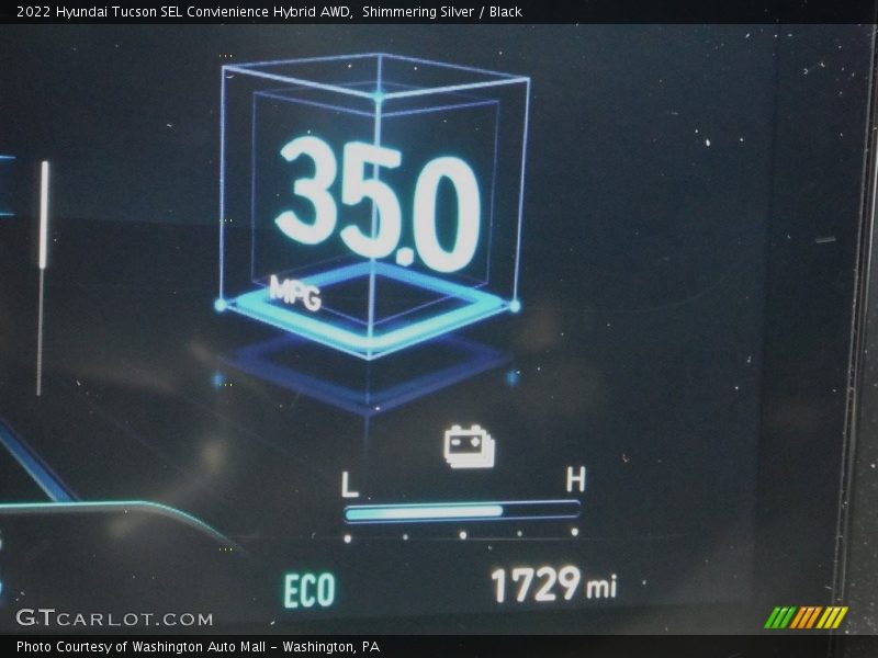 Shimmering Silver / Black 2022 Hyundai Tucson SEL Convienience Hybrid AWD