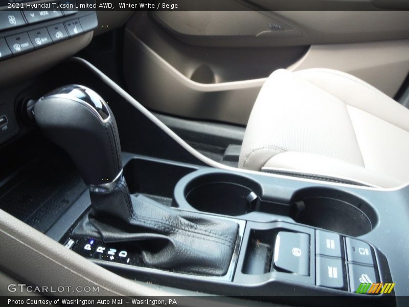 Winter White / Beige 2021 Hyundai Tucson Limited AWD