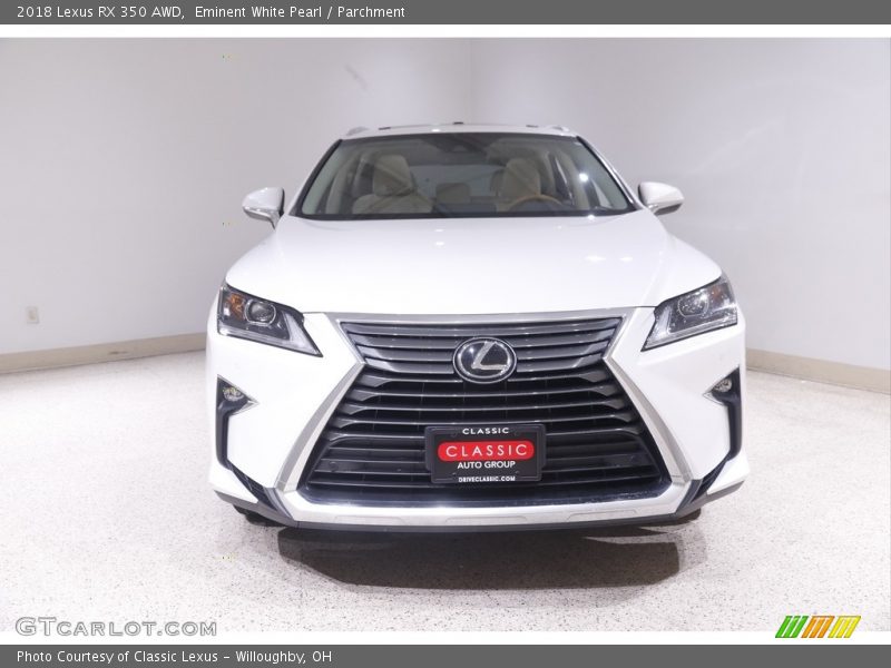 Eminent White Pearl / Parchment 2018 Lexus RX 350 AWD