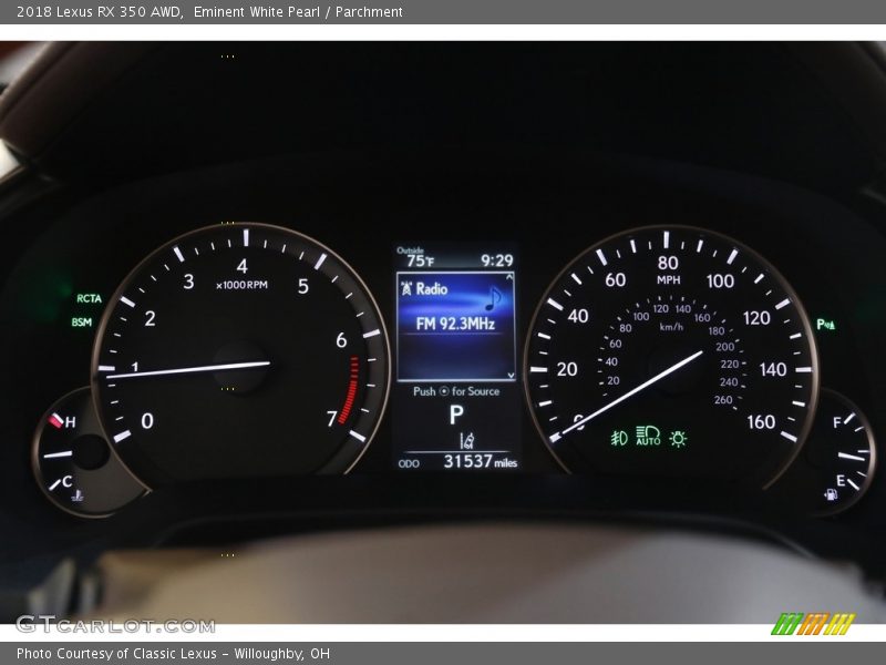 Eminent White Pearl / Parchment 2018 Lexus RX 350 AWD