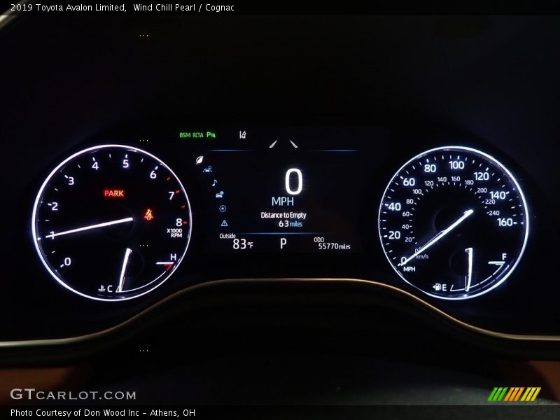  2019 Avalon Limited Limited Gauges