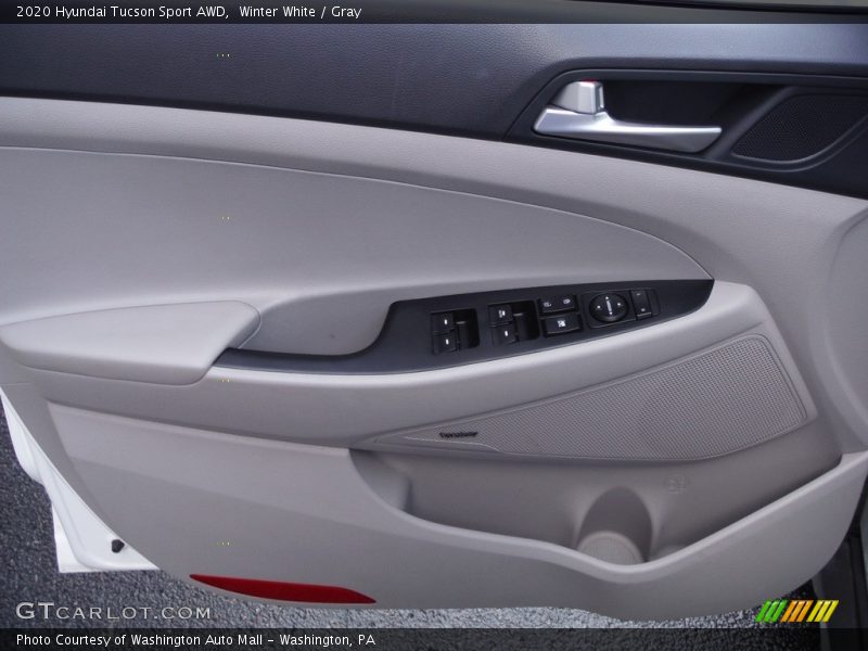 Winter White / Gray 2020 Hyundai Tucson Sport AWD