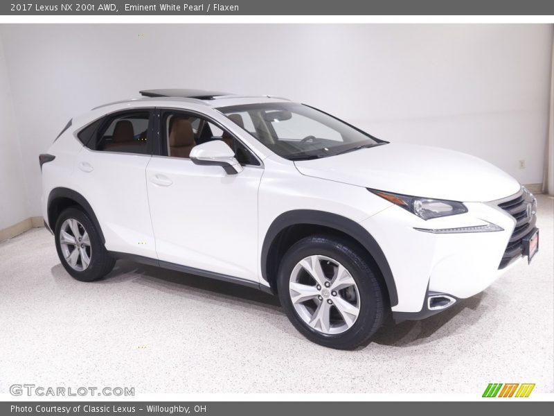 Eminent White Pearl / Flaxen 2017 Lexus NX 200t AWD