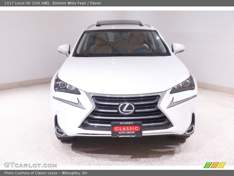 Eminent White Pearl / Flaxen 2017 Lexus NX 200t AWD