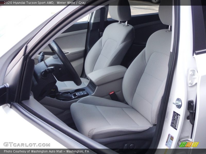 Winter White / Gray 2020 Hyundai Tucson Sport AWD