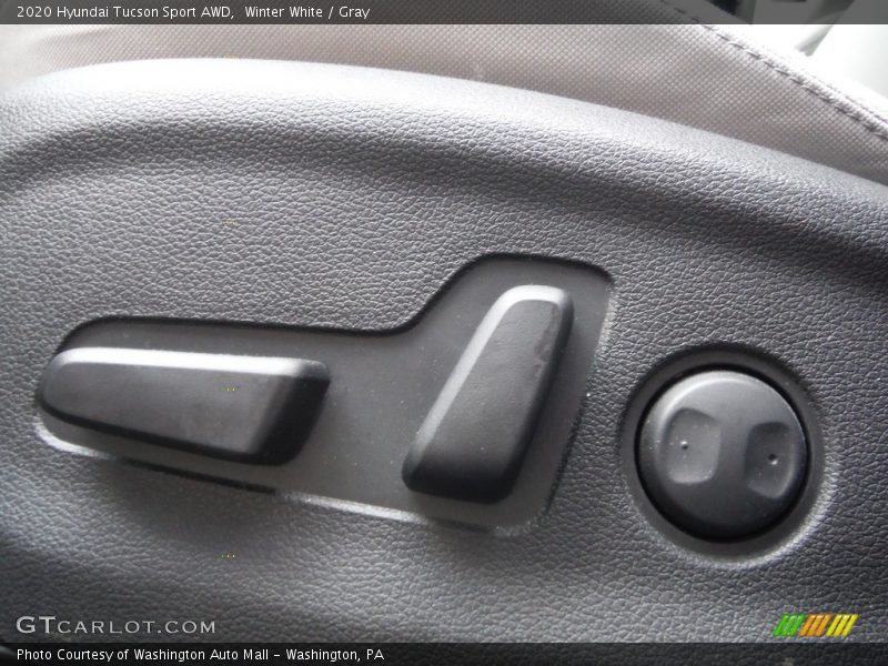 Winter White / Gray 2020 Hyundai Tucson Sport AWD