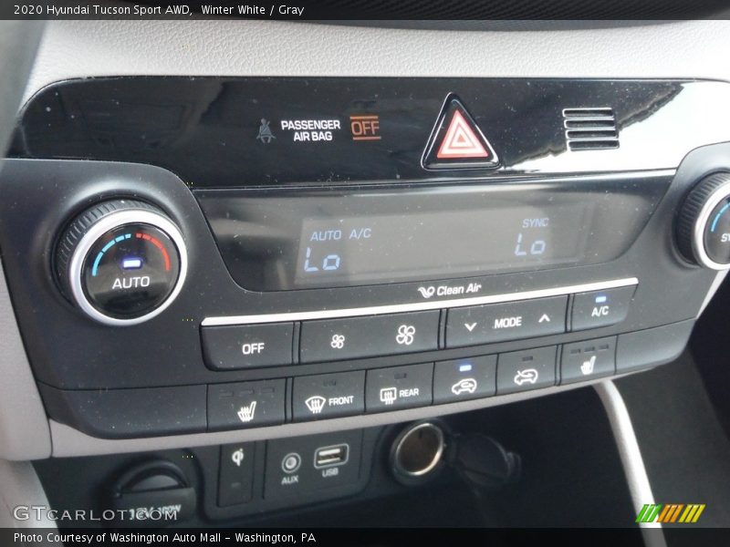 Winter White / Gray 2020 Hyundai Tucson Sport AWD