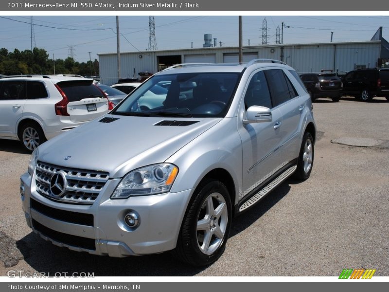 Iridium Silver Metallic / Black 2011 Mercedes-Benz ML 550 4Matic