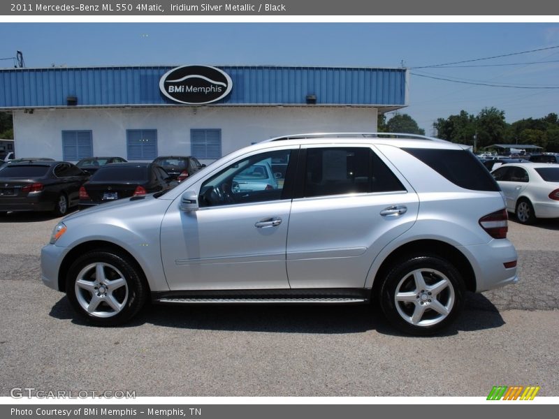 Iridium Silver Metallic / Black 2011 Mercedes-Benz ML 550 4Matic