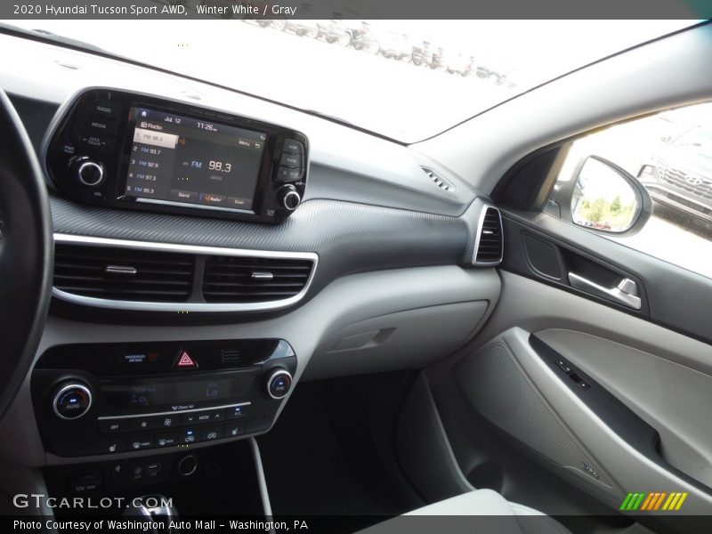 Winter White / Gray 2020 Hyundai Tucson Sport AWD