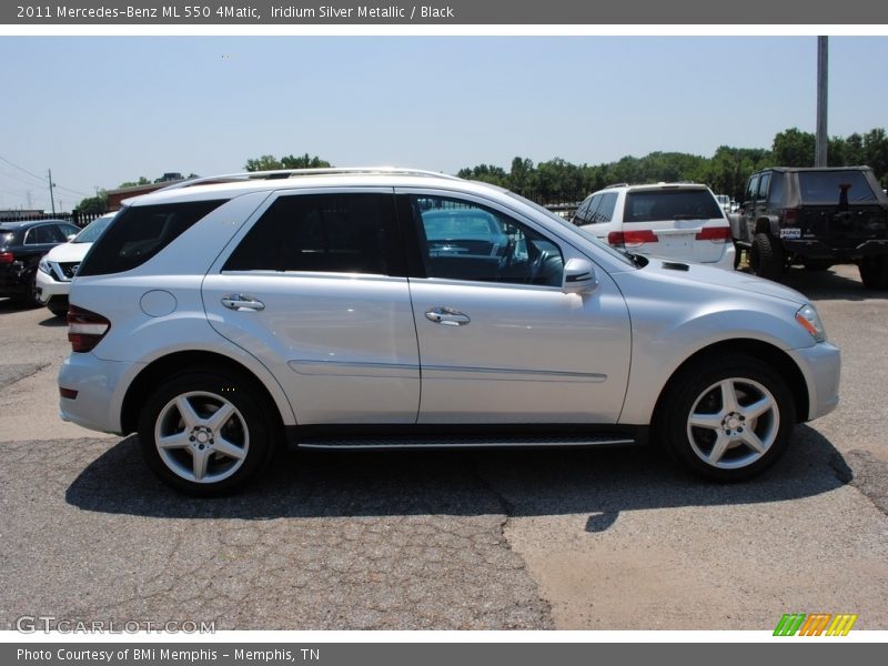 Iridium Silver Metallic / Black 2011 Mercedes-Benz ML 550 4Matic