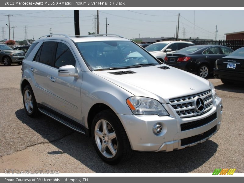 Iridium Silver Metallic / Black 2011 Mercedes-Benz ML 550 4Matic
