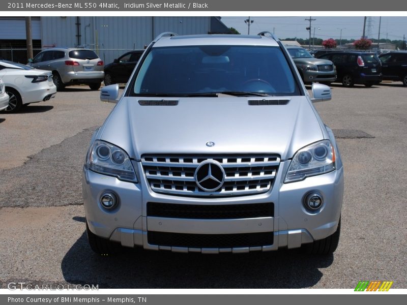 Iridium Silver Metallic / Black 2011 Mercedes-Benz ML 550 4Matic